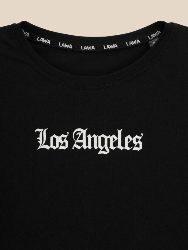 Футболка з принтом Los Angeles чоловіча LAWA P-MB02303 2XL Чорний shop (2000990565693)  Фото №2