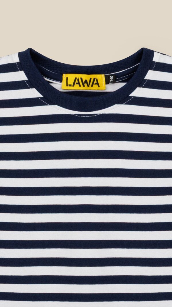 Футболка з візерунком для хлопчика LAWA BBC02332 140 см Біло-синій shop (2000999190681)  Фото №6