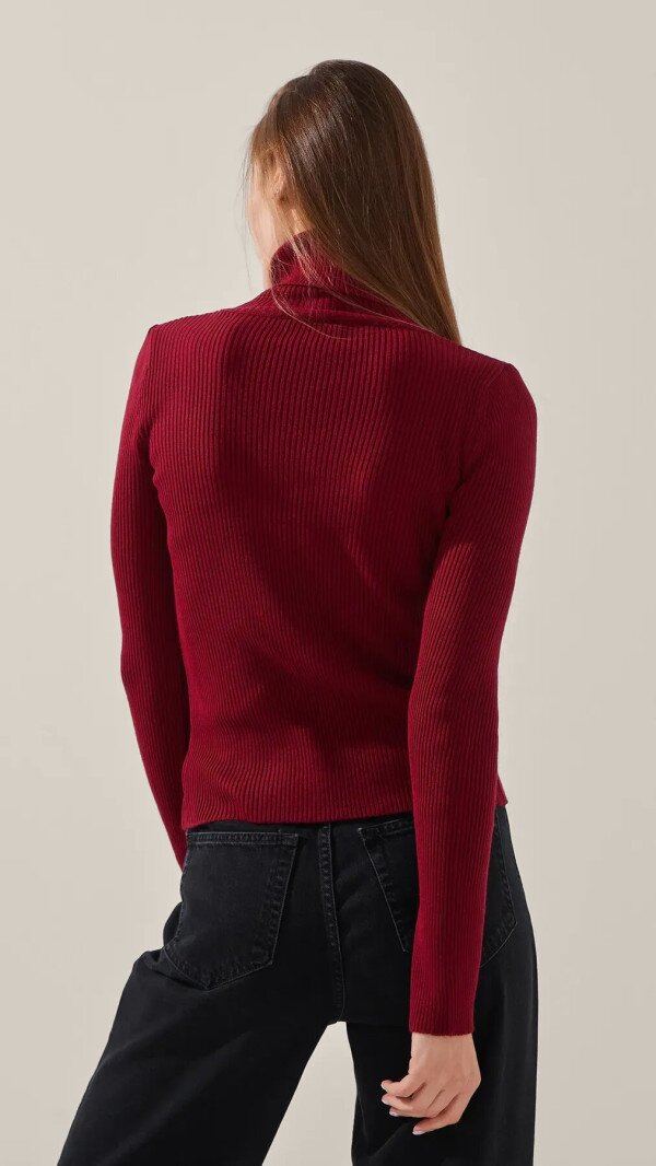 Гольф однотонний жіночий LAWA WBC12262 L/XL Бордовий shop (2000999284229)  Фото №3