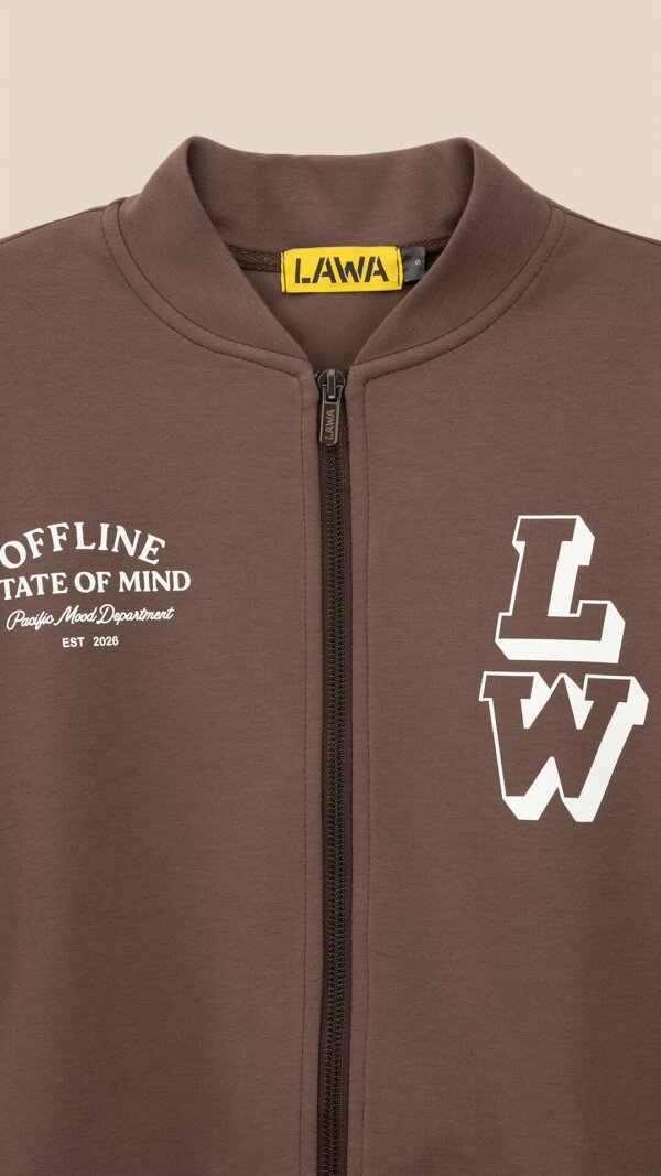 Кофта-бомбер з принтом жіноча LAWA P-WB02410 2XL Шоколадний shop (2000999540721)  Фото №1