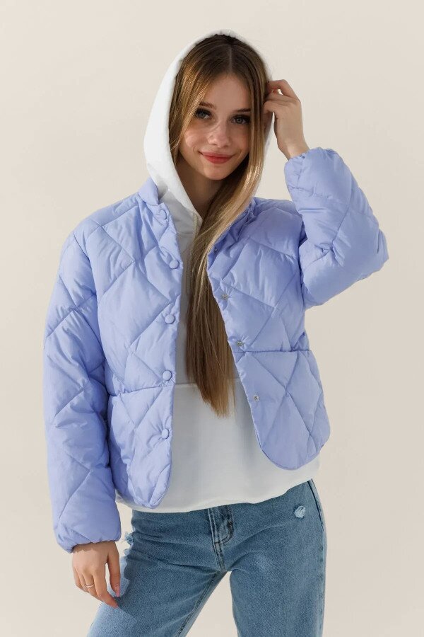 Куртка для дівчинки LAWA GBC02333 122 см Блакитний shop (2000991031685)  Фото №0