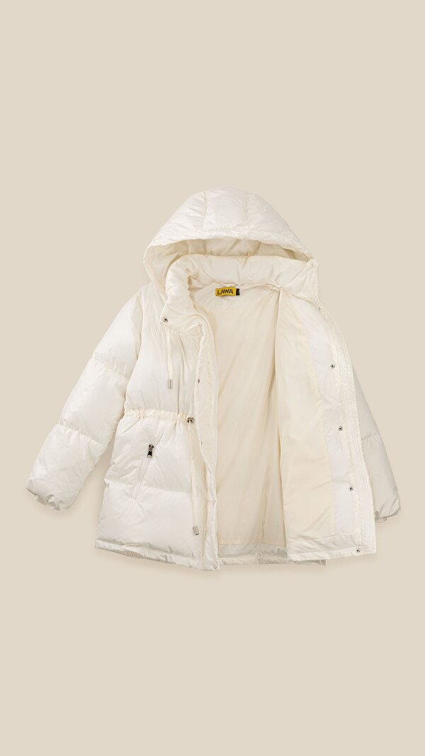 Куртка для дівчинки LAWA GBC02354 158 см Молочний shop (2888000021724)  Фото №12