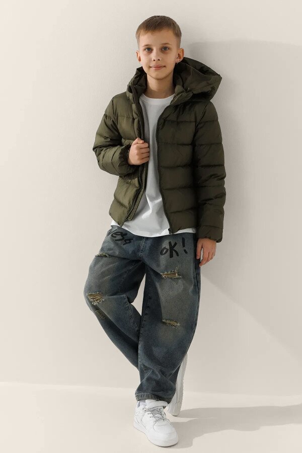 Куртка для хлопчика LAWA BBC02315 164 см Хакі shop (2888000000149)  Фото №1