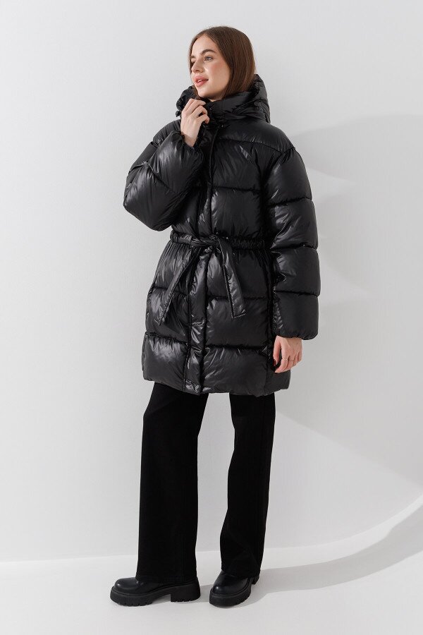 Куртка однотонна жіноча LAWA WBC02421 L Чорний shop (2000990913241)  Фото №1