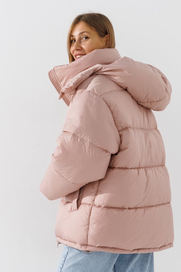 Куртка однотонна жіноча LAWA WBC02422 M/L Бежевий shop (2000990806574)  Фото №3