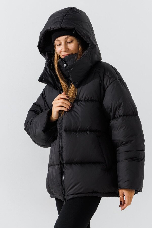 Куртка однотонна жіноча LAWA WBC02422 M/L Чорний shop (2000990806604)  Фото №1