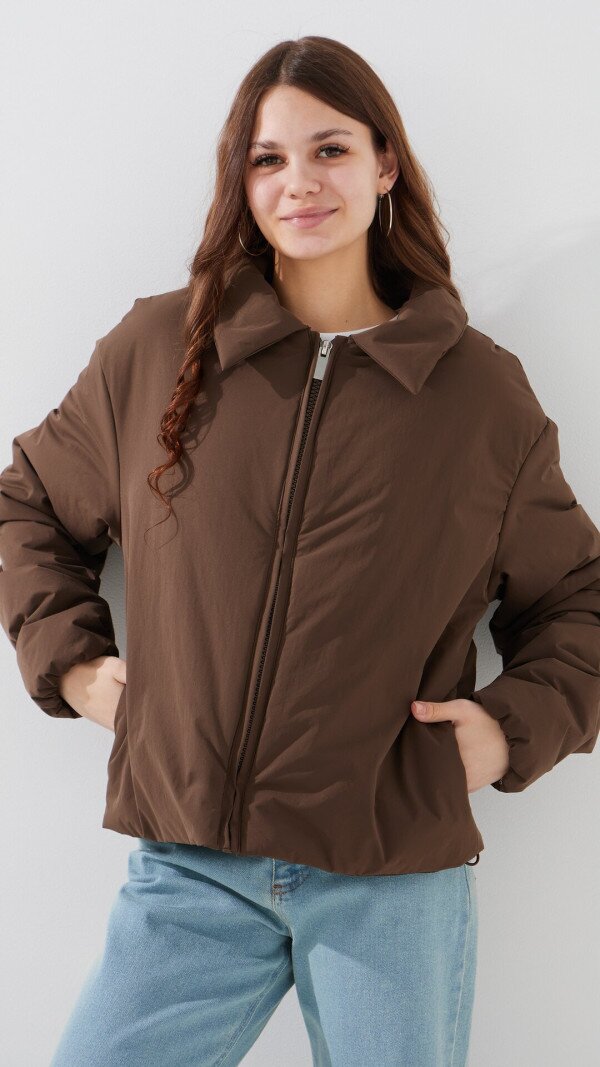 Куртка однотонна жіноча LAWA WBC02477 XL Коричневий shop (2000999500558)  Фото №0