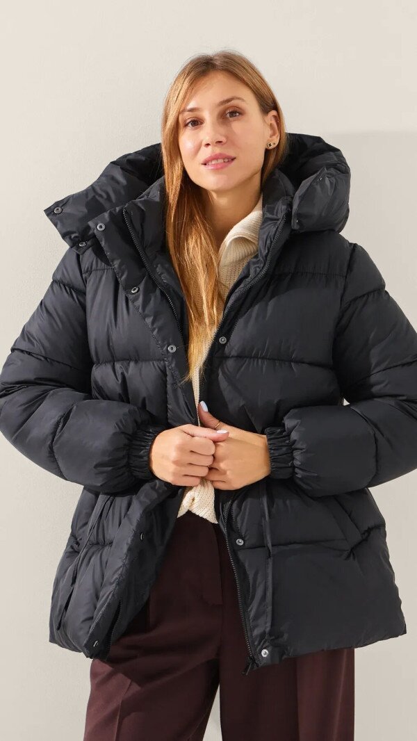 Куртка однотонна жіноча LAWA WBC02480 2XL Чорний shop (2888000016058)  Фото №0