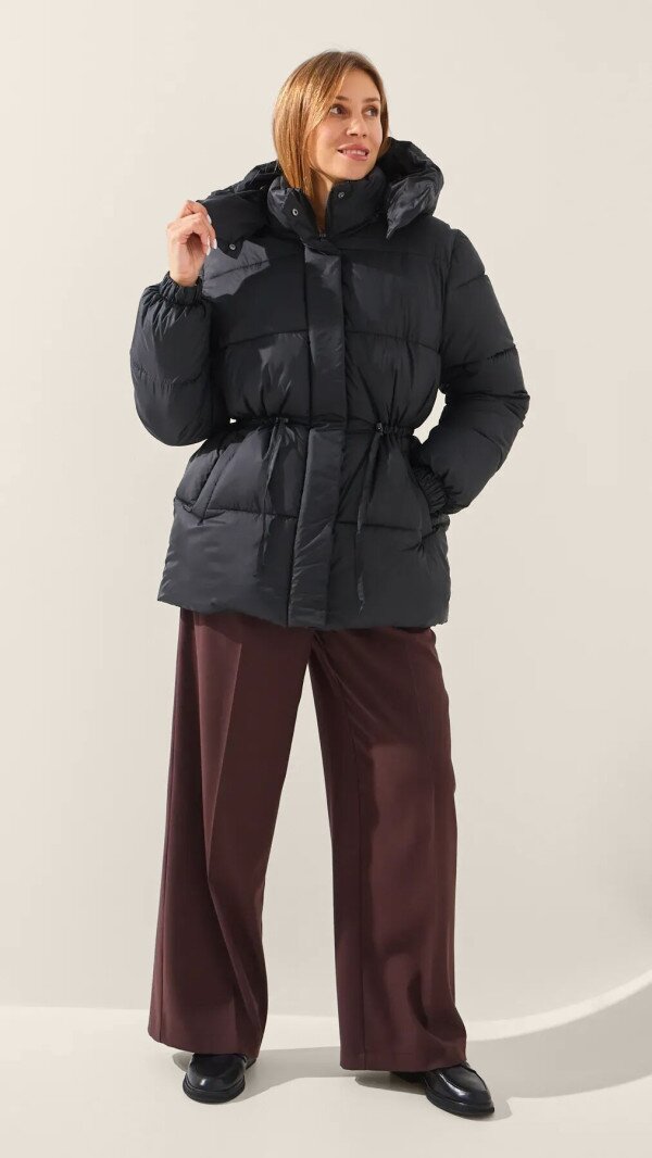 Куртка однотонна жіноча LAWA WBC02480 2XL Чорний shop (2888000016058)  Фото №2