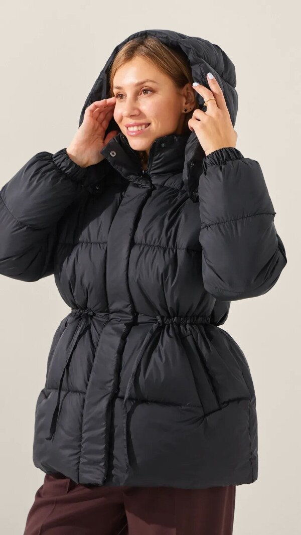 Куртка однотонна жіноча LAWA WBC02480 2XL Чорний shop (2888000016058)  Фото №4