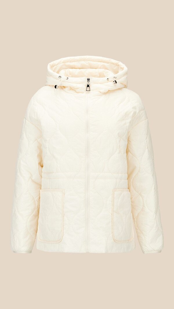 Куртка однотонна жіноча LAWA WBC02487 S Молочний shop (2000999466779)  Фото №7