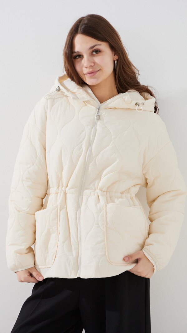 Куртка однотонна жіноча LAWA WBC02487 S Молочний shop (2000999466779)  Фото №3