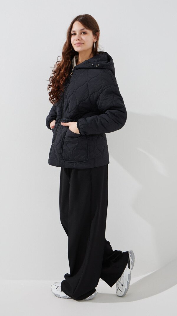 Куртка однотонна жіноча LAWA WBC02487 S Чорний shop (2000999466670)  Фото №4