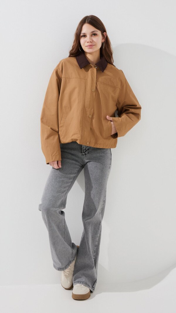 Куртка однотонна жіноча LAWA WBC02493 S Бежевий shop (2000999466878)  Фото №2