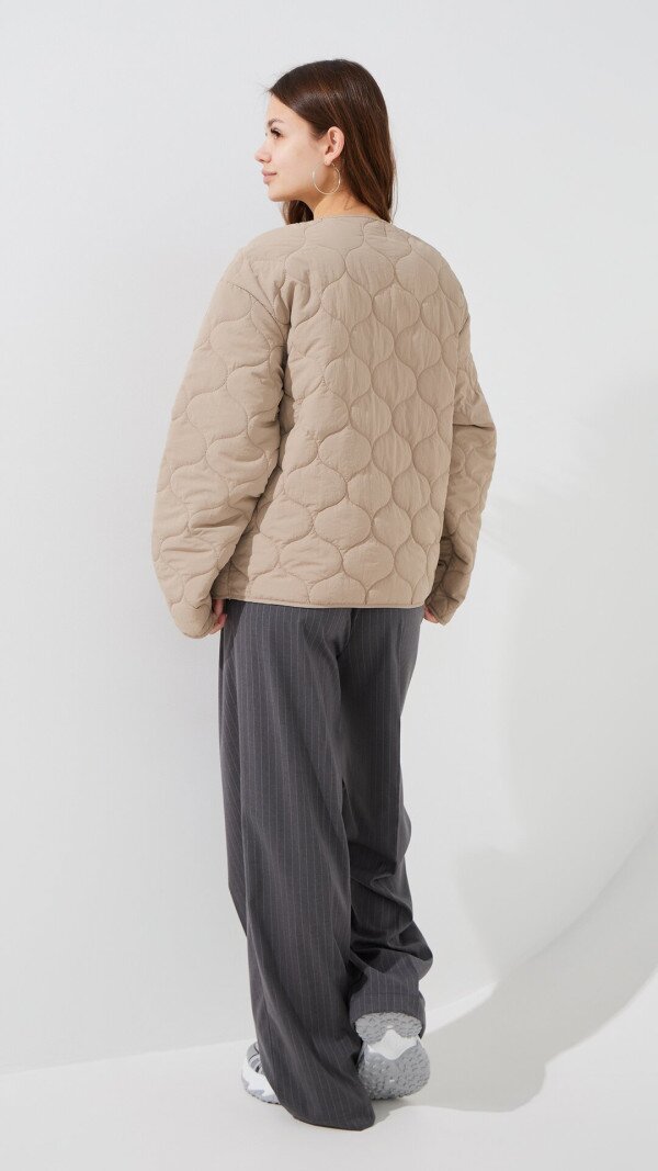 Куртка однотонна жіноча LAWA WBC02500 S Бежевий shop (2000999458606)  Фото №6