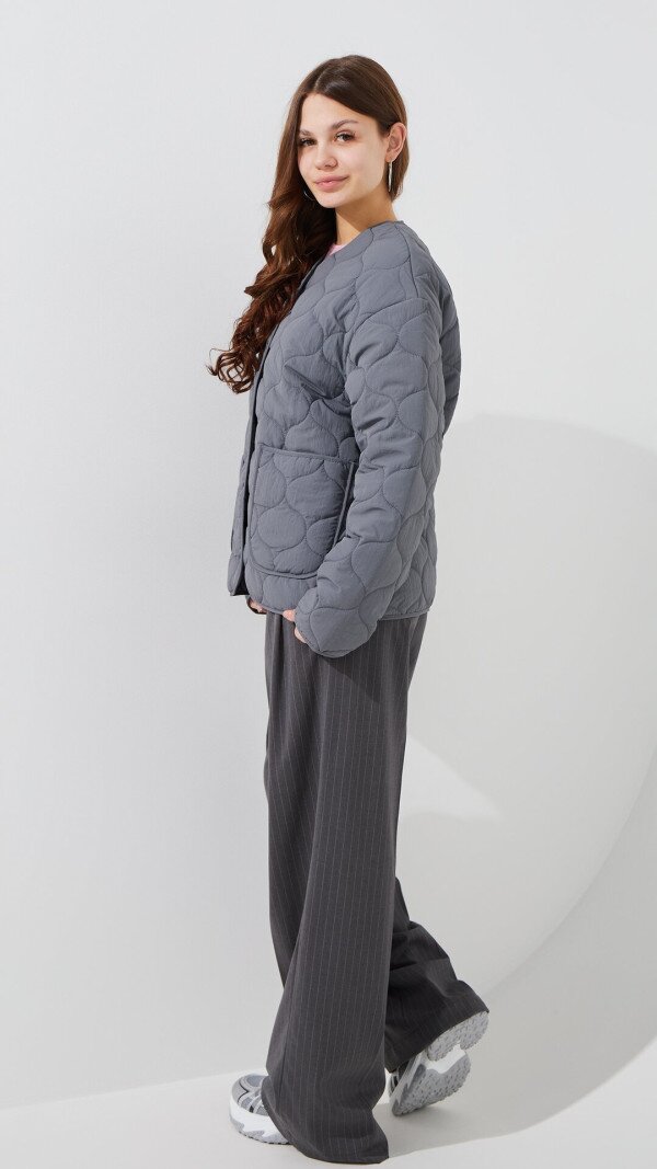 Куртка однотонна жіноча LAWA WBC02500 XS Сірий shop (2000999470721)  Фото №5