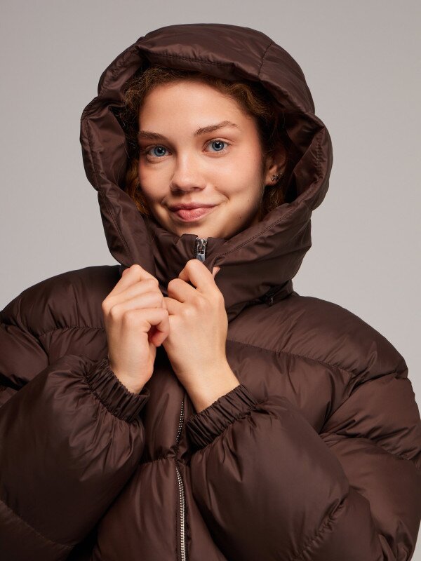 Куртка однотонна жіноча LAWA WBC02529 XS Мокко shop (2000999653391)  Фото №4