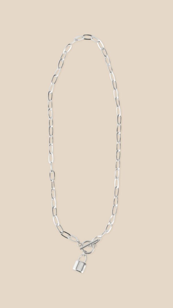 Ланцюжок підвіска Замочок жіночий База LAWA WTJ02655 Срібний shop (2000999545207)  Фото №0