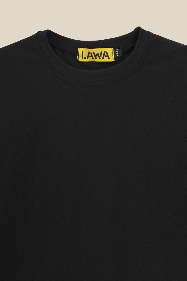 Лонгслів однотонний для дівчинки LAWA GBC02303 164 см Чорний shop (2888000011695)  Фото №5