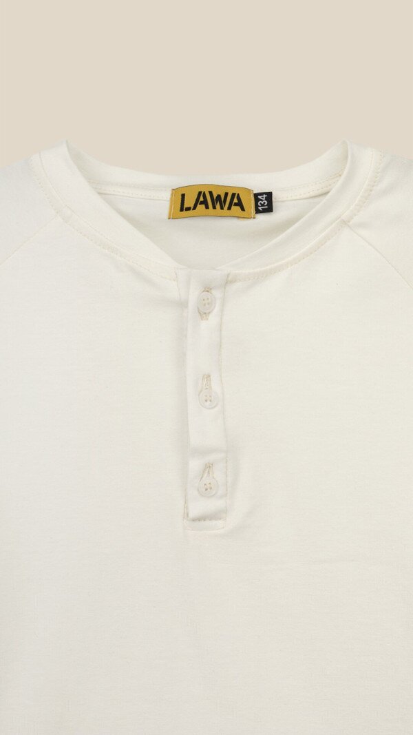 Лонгслів однотонний для хлопчика LAWA BBC02303 122 см Молочний shop (2000999197444)  Фото №6