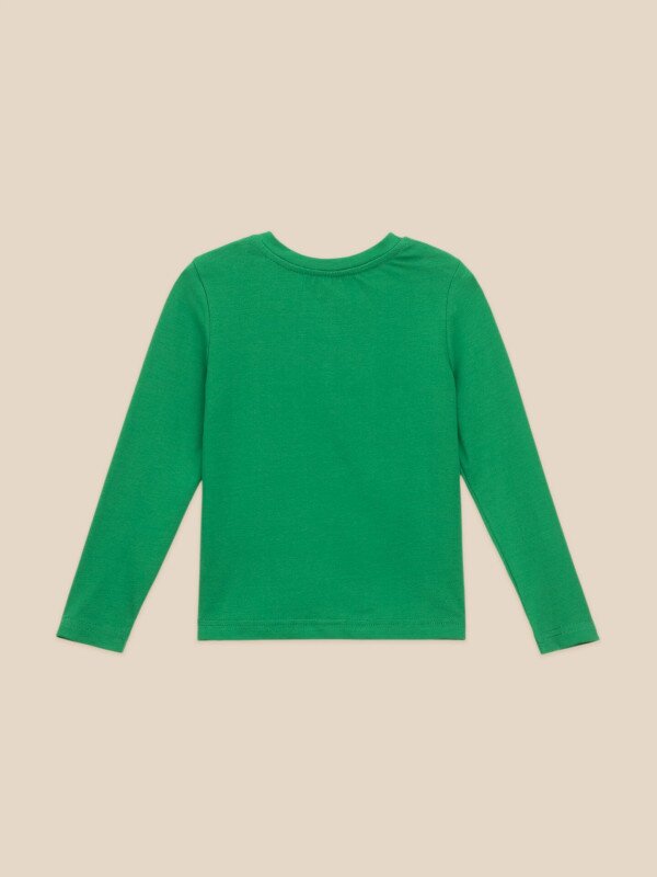 Лонгслів однотонний для хлопчика LAWA BBC02316-1 92 см Зелений shop (2000999657108)  Фото №3