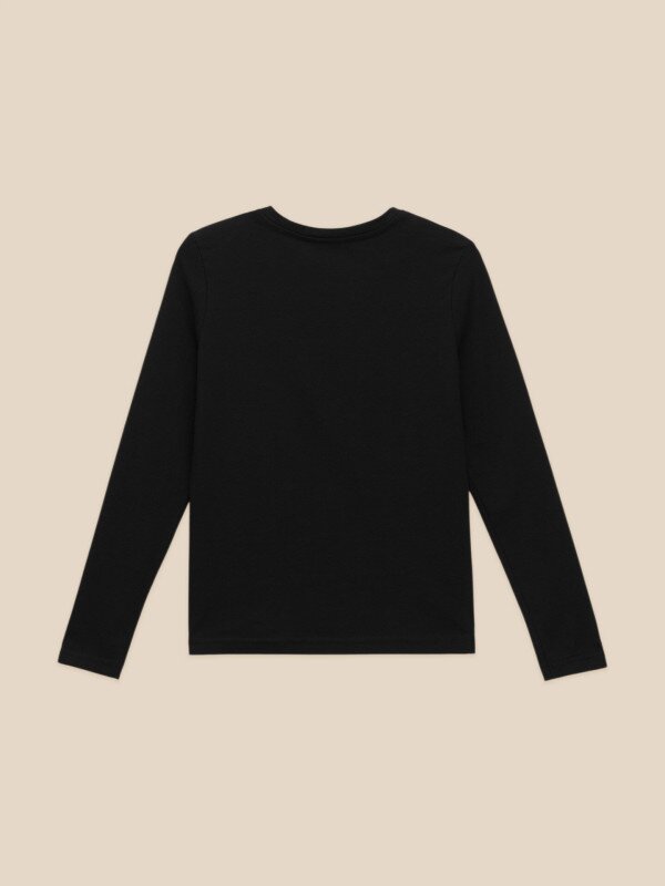 Лонгслів однотонний для хлопчика LAWA BBC02316 140 см Чорний shop (2000999667701)  Фото №3