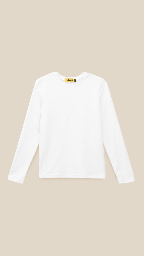 Лонгслів однотонний для хлопчика LAWA BBC02316 140 см Білий shop (2000991057210)  Фото №8