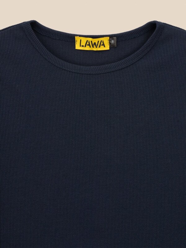 Лонгслів однотонний жіночий LAWA WBC02328 3XL Темно-синій shop (2000999576195)  Фото №5