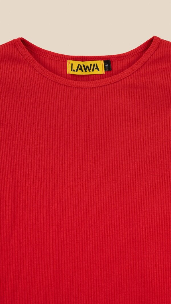Лонгслів однотонний жіночий LAWA WBC02328 XS Червоний shop (2888000014030)  Фото №6