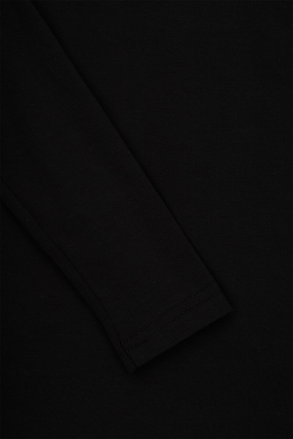Лонгслів однотонний жіночий LAWA WBC02348 L Чорний shop (2000990202338)  Фото №2