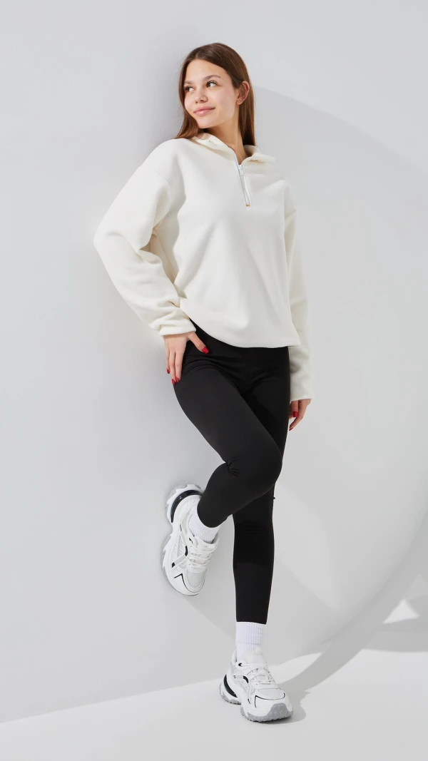 Лосини трикотажні однотонні жіночі LAWA WBC02476 2XL Чорний shop (2000999379635)  Фото №3