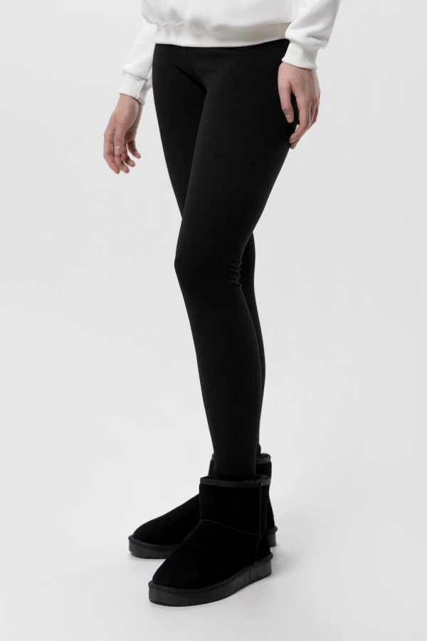 Лосини трикотажні однотонні жіночі LAWA WBC02345 2XL Чорний shop (2000990256478)  Фото №2