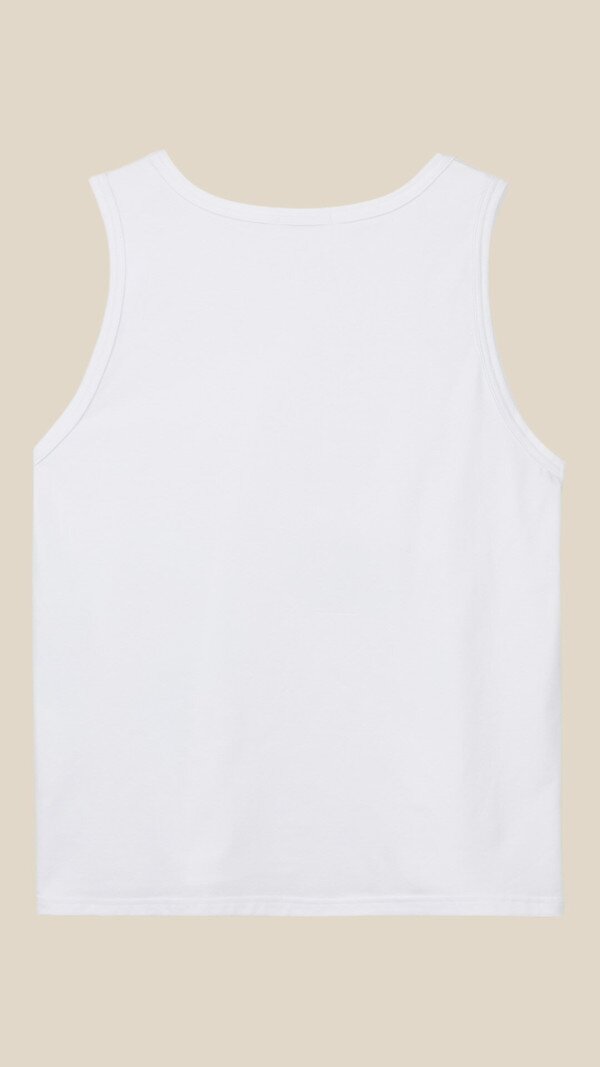 Майка однотонна чоловіча LAWA MBC02377 M Білий shop (2000999245268)  Фото №7