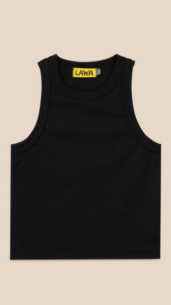 Майка однотонна для дівчинки LAWA GBC02347 140 см Чорний shop (2000999241437)  Фото №7