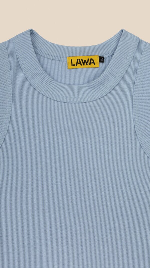 Майка однотонна жіноча LAWA WBC02305 M Світло-блакитний shop (2000999190919)  Фото №6