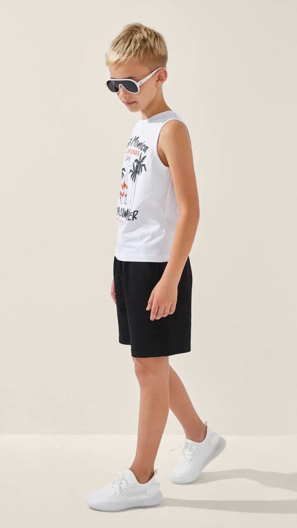 Майка з принтом для хлопчика LAWA P-BB02319 158 см Білий shop (2000999239779)  Фото №3