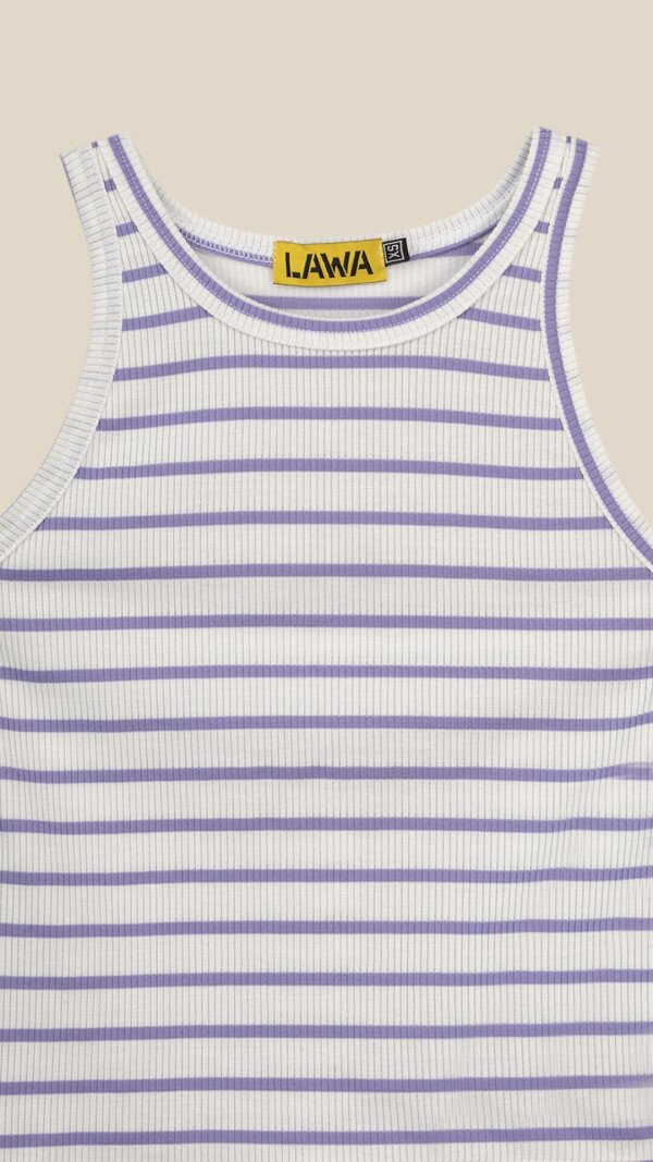 Майка з візерунком жіноча LAWA WBC02470 XS Біло-бузковий shop (2000999212796)  Фото №7