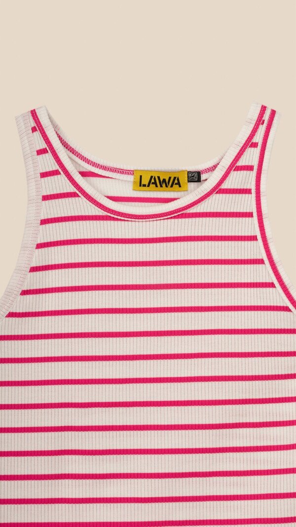 Майка з візерунком жіноча LAWA WBC02470 L Біло-рожевий shop (2000999215247)  Фото №5
