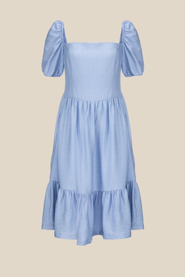 Сукня однотонна жіноча LAWA WTC02382 S Блакитний shop (2000990648747)  Фото №5