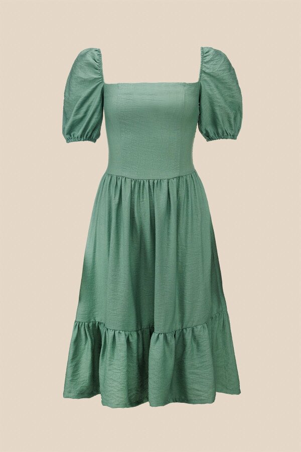 Сукня однотонна жіноча LAWA WTC02382 L Зелений shop (2000990656285)  Фото №5