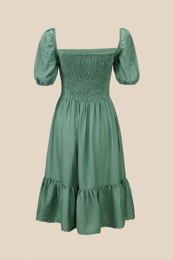 Сукня однотонна жіноча LAWA WTC02382 L Зелений shop (2000990656285)  Фото №7