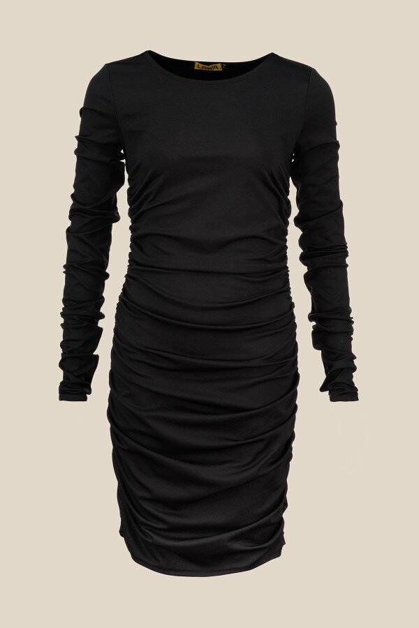 Сукня однотонна жіноча LAWA WTC02427 M Чорний shop (2000990927439)  Фото №5