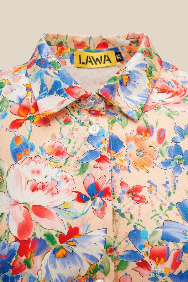 Сукня з візерунком жіноча LAWA WTC02308 XS Молочний shop (2000990665713)  Фото №6