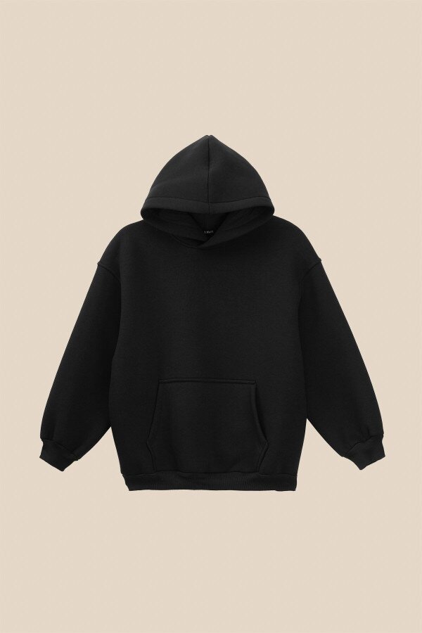 Худі однотонний для хлопчика LAWA BBC02310 122 см Чорний shop (2000990856159)  Фото №4