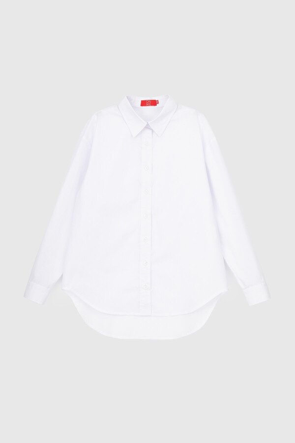 Сорочка однотонна жіноча LAWA CTM WTC02313 L Білий з фіолетовим shop (2000989924432)  Фото №5
