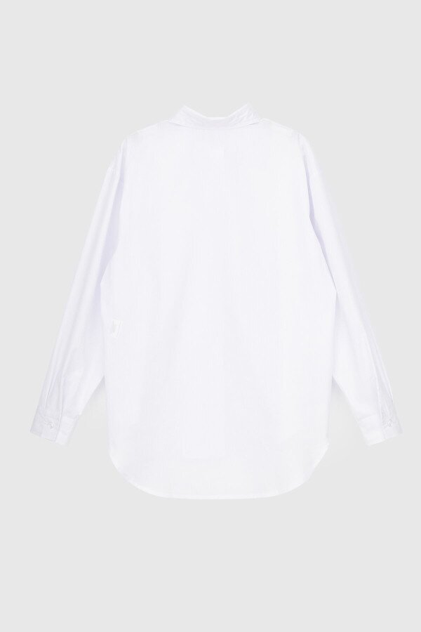 Сорочка однотонна жіноча LAWA CTM WTC02313 L Білий з фіолетовим shop (2000989924432)  Фото №6