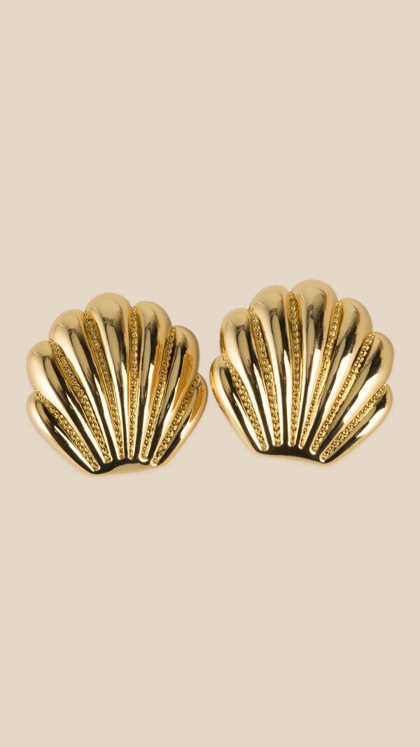 Сережки жіночі Мушлі Морська тематика LAWA WTJ02624 Золотий shop (2000999550805)  Фото №0