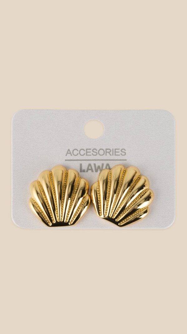 Сережки жіночі Мушлі Морська тематика LAWA WTJ02624 Золотий shop (2000999550805)  Фото №2