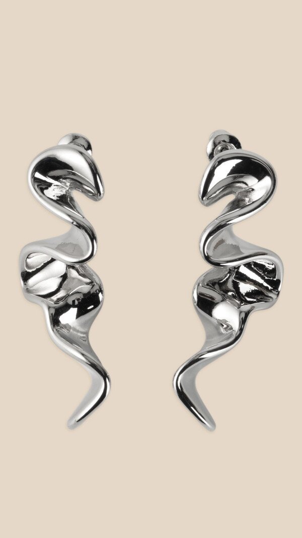 Сережки жіночі Хвиля Морська тематика LAWA WTJ02620 Срібний shop (2000999550621)  Фото №0