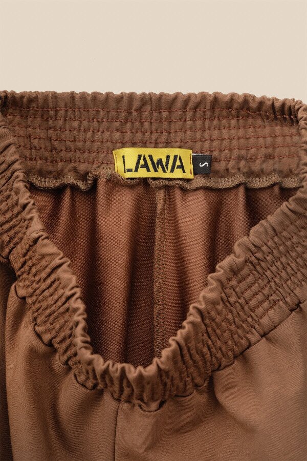 Шорти трикотажні однотонні жіночі LAWA WBC02410 M Мокко shop (2000990691644)  Фото №6